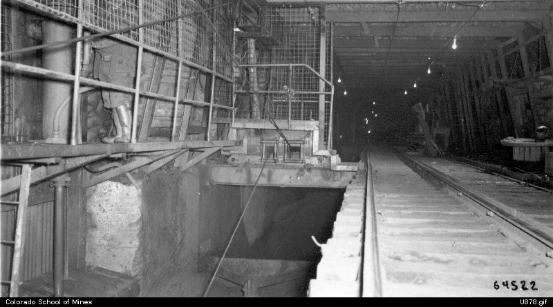 Mather Mine ore storage trench